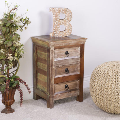 16" Modern Rustic Three Drawer Accent Chest - FurniFindUSA