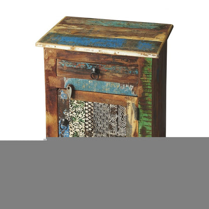 18" Brown Standard Accent Chest With One Drawer HomeRoots