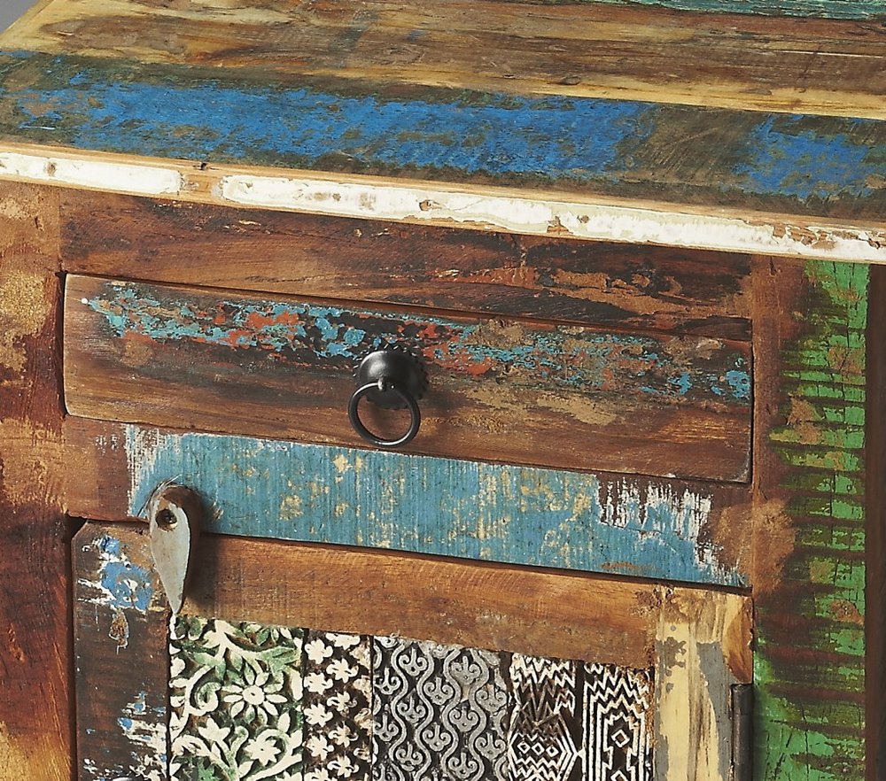 18" Brown Standard Accent Chest With One Drawer HomeRoots