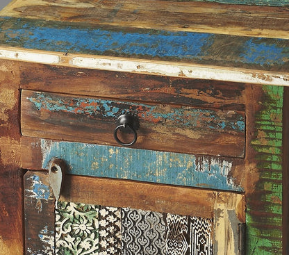 18" Brown Standard Accent Chest With One Drawer HomeRoots