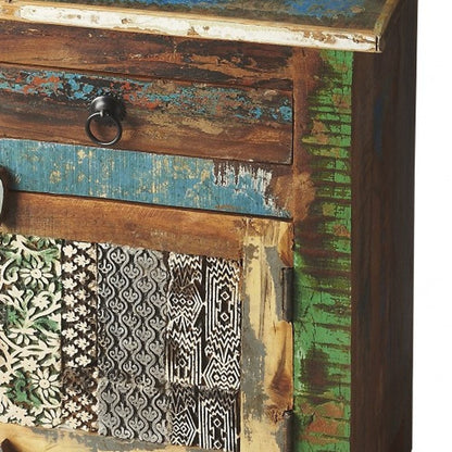 18" Brown Standard Accent Chest With One Drawer HomeRoots