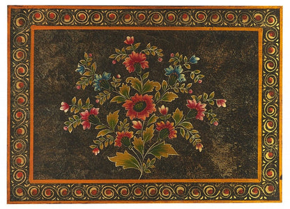 18" Dark Brown Solid Wood Frame Accent Cabinet With Two Drawers HomeRoots