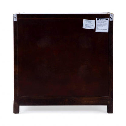 28" Brown Solid Wood Three Drawer Dresser - FurniFindUSA