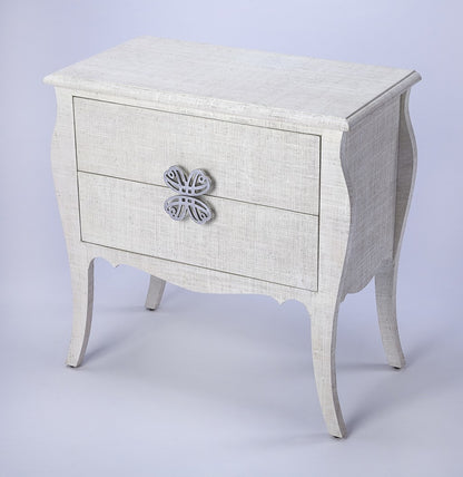 30" Off White Standard Accent Chest With Two Drawers