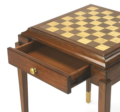 23" Brown Wood Square Coffee Table With Drawer HomeRoots