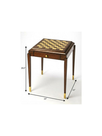 23" Brown Wood Square Coffee Table With Drawer HomeRoots