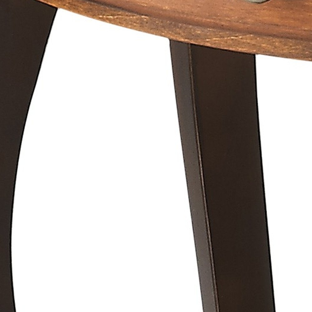 25" Brown Wood Oval Coffee Table With Drawer And Shelf HomeRoots