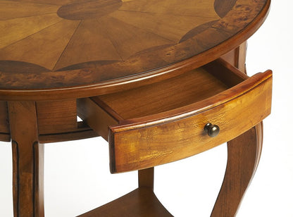 25" Brown Wood Oval Coffee Table With Drawer And Shelf HomeRoots