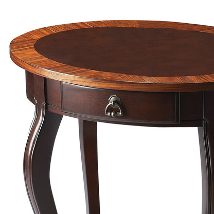 25" Brown Wood Oval Coffee Table With Drawer And Shelf HomeRoots