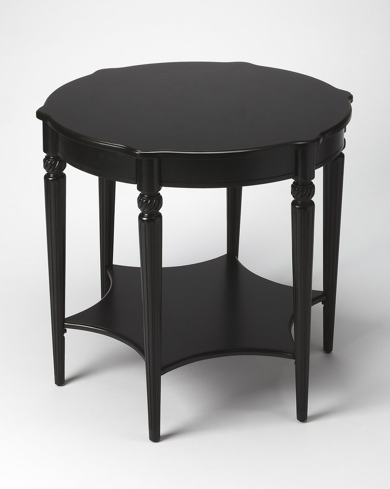 28" Brown Wood Round Coffee Table With Shelf HomeRoots