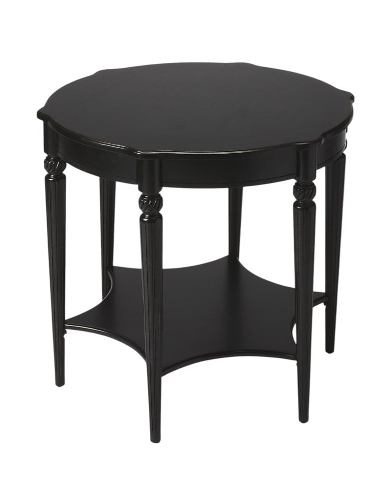 28" Brown Wood Round Coffee Table With Shelf HomeRoots