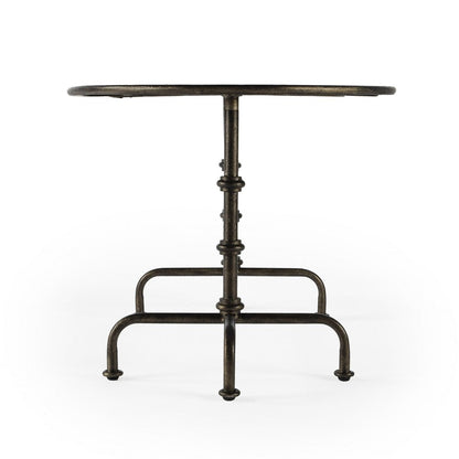38" Silver Aluminum Oval Coffee Table HomeRoots
