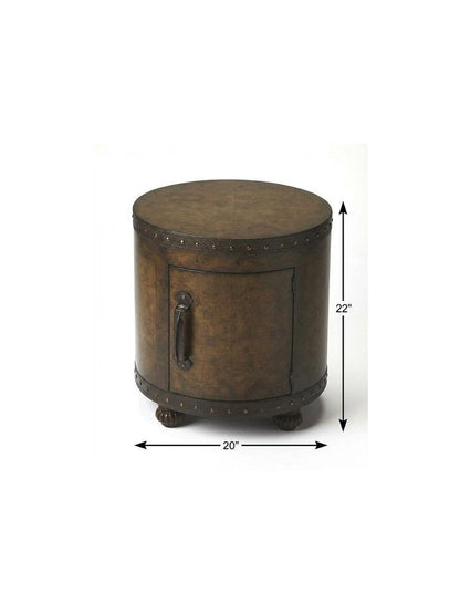 20" Brown Wood Round Coffee Table HomeRoots