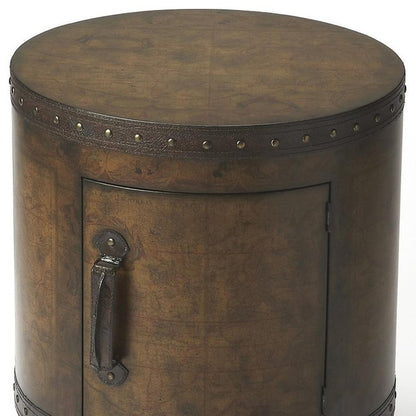 20" Brown Wood Round Coffee Table HomeRoots