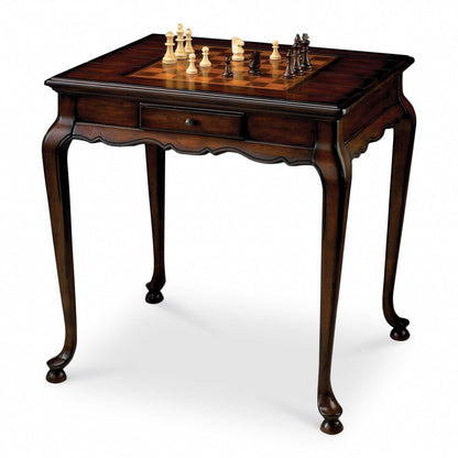 Traditional Cherry Game Table - FurniFindUSA