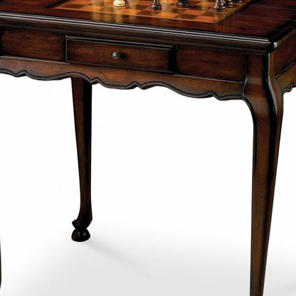 Traditional Cherry Game Table - FurniFindUSA
