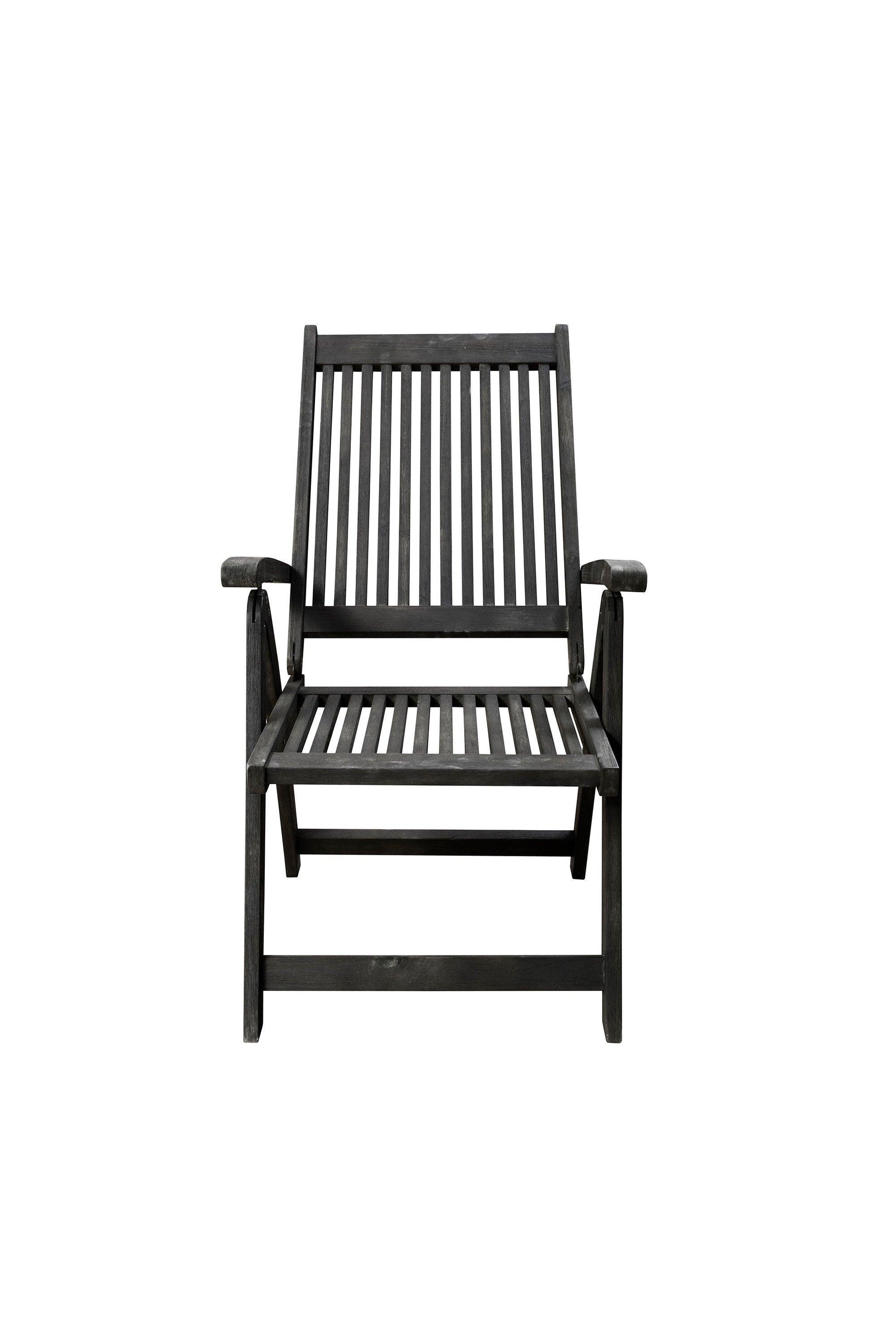 Distressed Outdoor Reclining Chair - FurniFindUSA