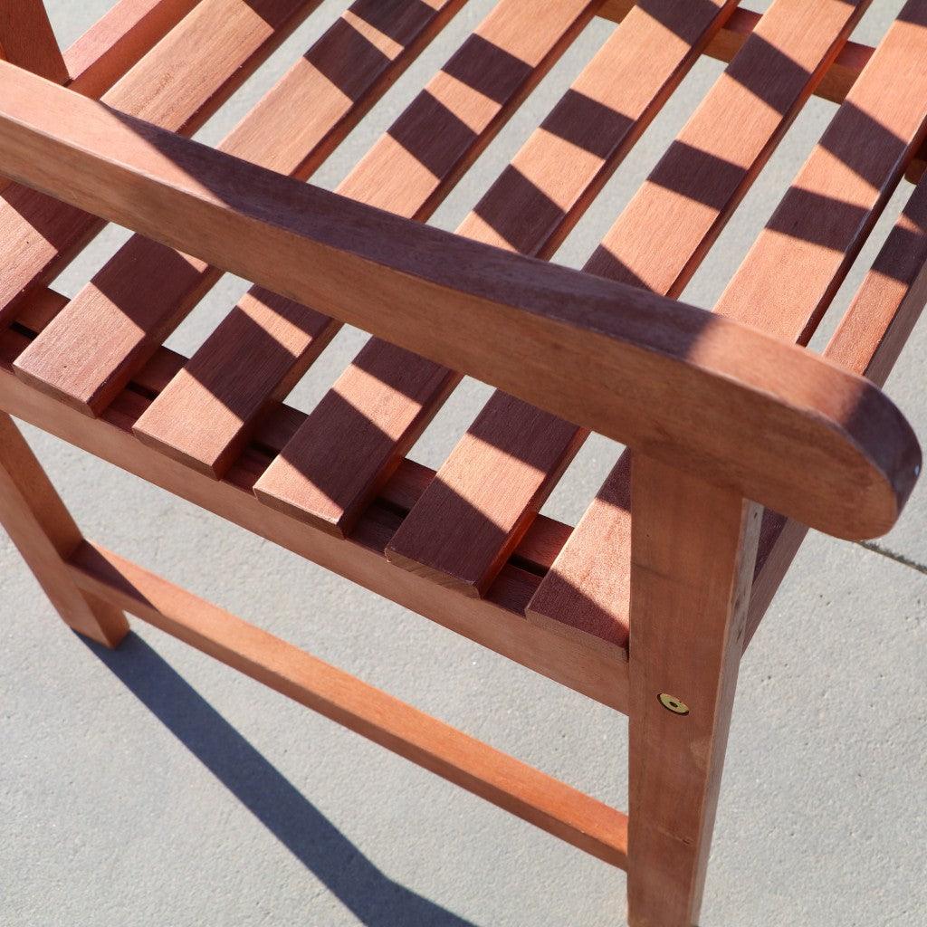 Brown Patio Armchair With Diagonal Design - FurniFindUSA