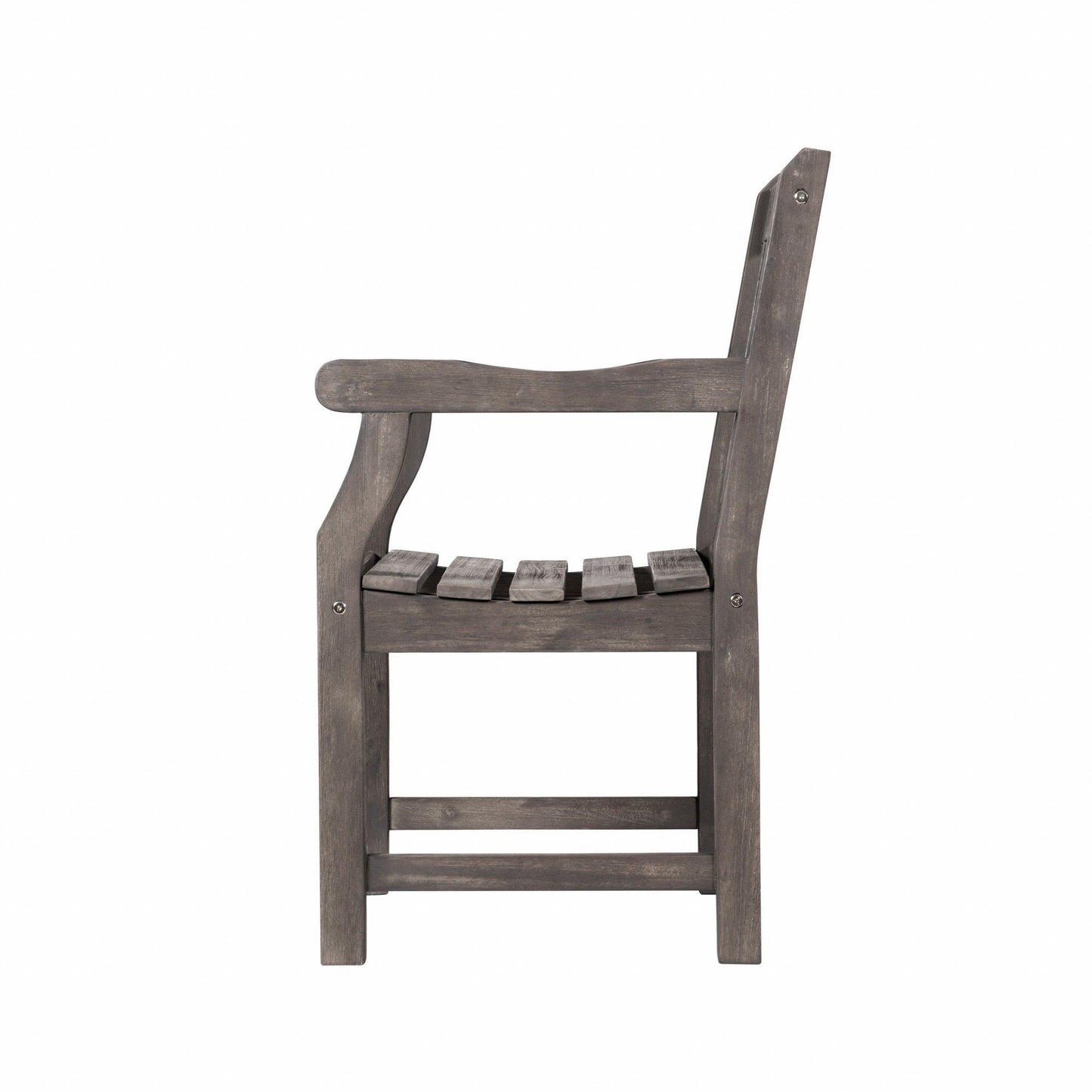 Distressed Patio Armchair With Diagonal Design - FurniFindUSA