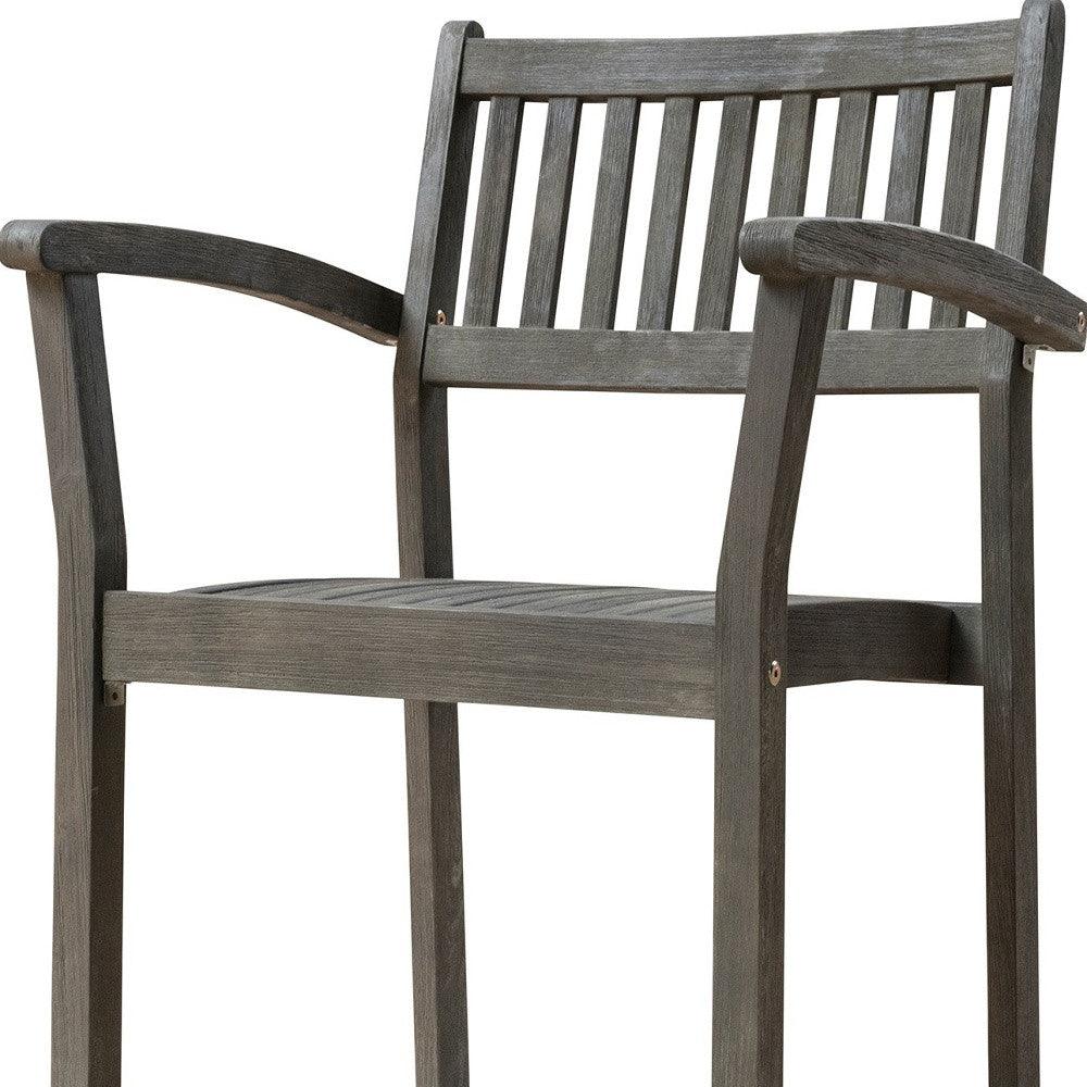 Set Of Two Distressed Stacking Armchairs - FurniFindUSA