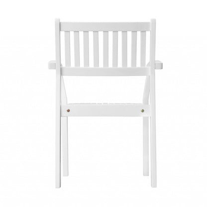 Set Of Two White Stacking Armchairs - FurniFindUSA