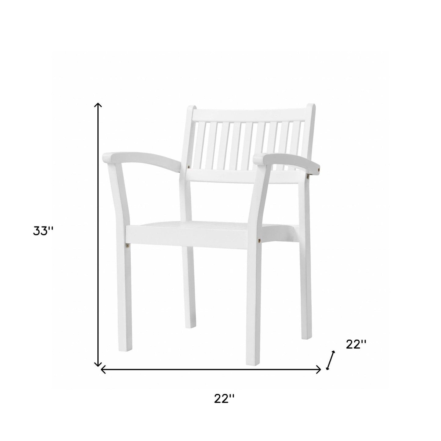 Set Of Two White Stacking Armchairs - FurniFindUSA