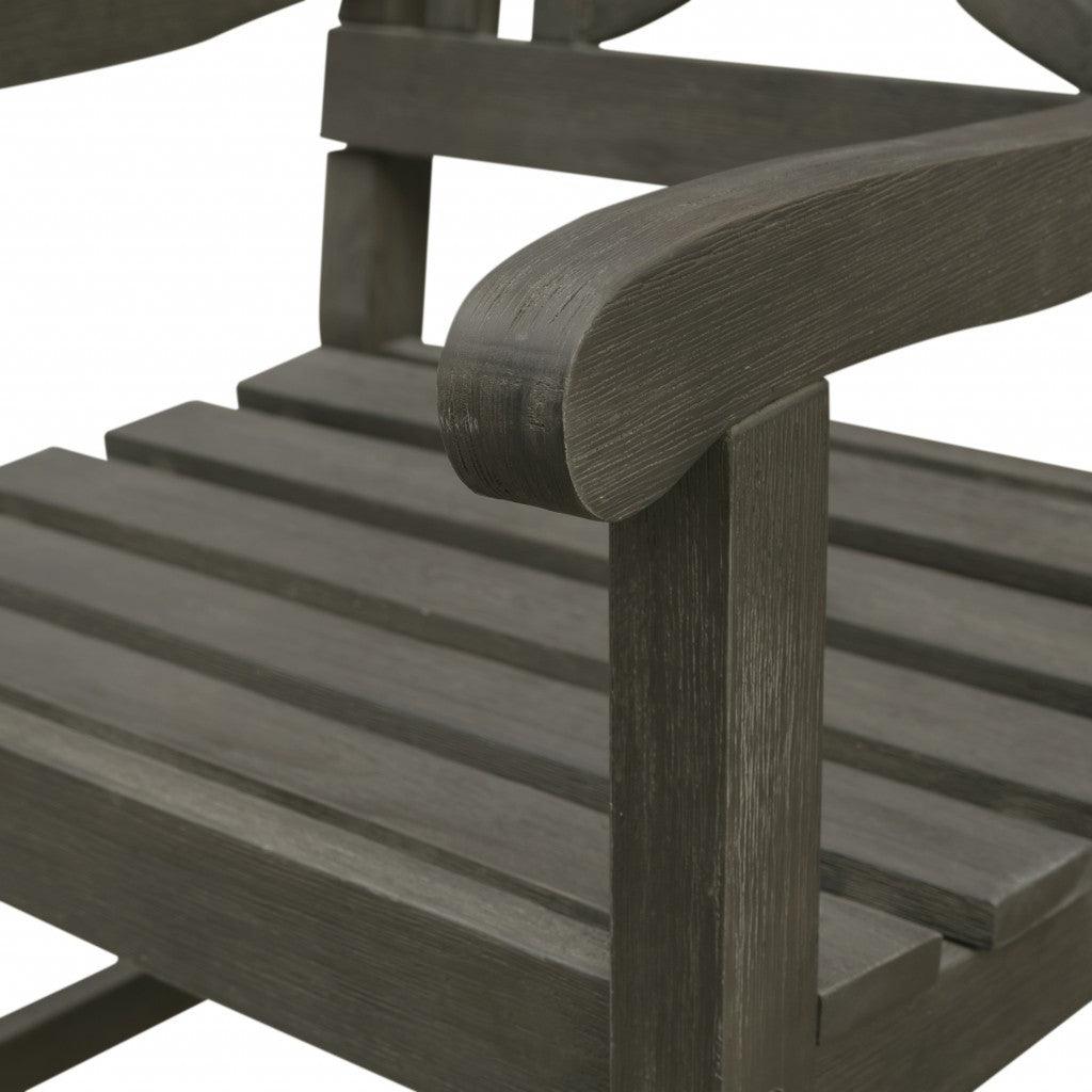 Distressed Grey Garden Armchair - FurniFindUSA