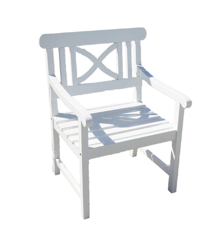 White Garden Armchair - FurniFindUSA