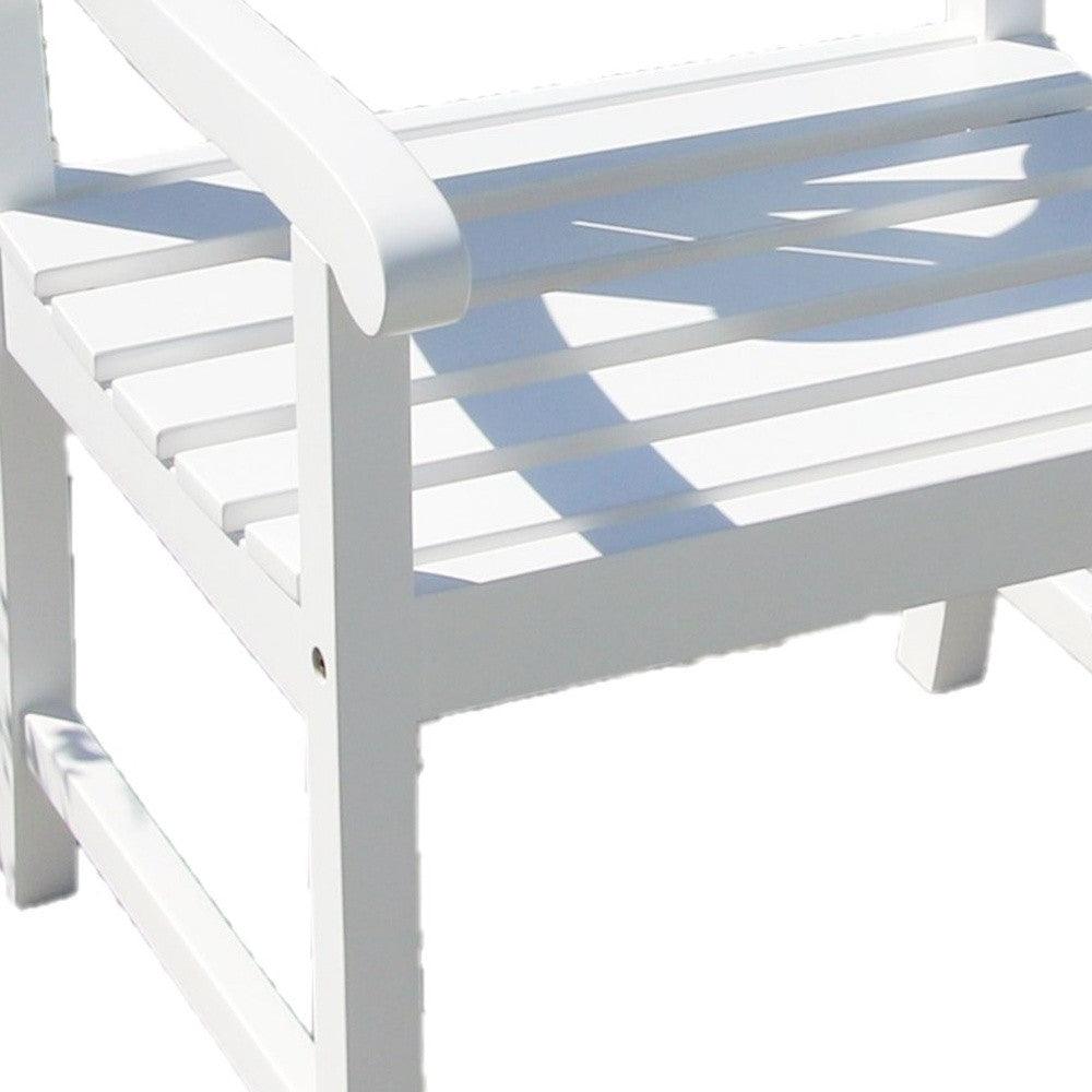 White Garden Armchair - FurniFindUSA