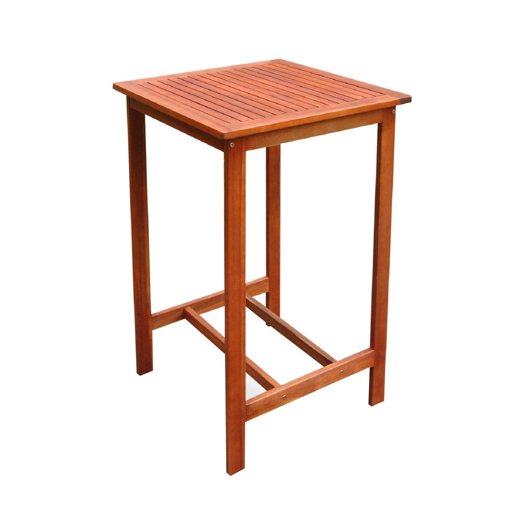 Chestnut Brown Square Bar Table - FurniFindUSA