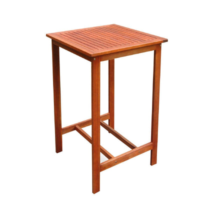 Chestnut Brown Square Bar Table - FurniFindUSA