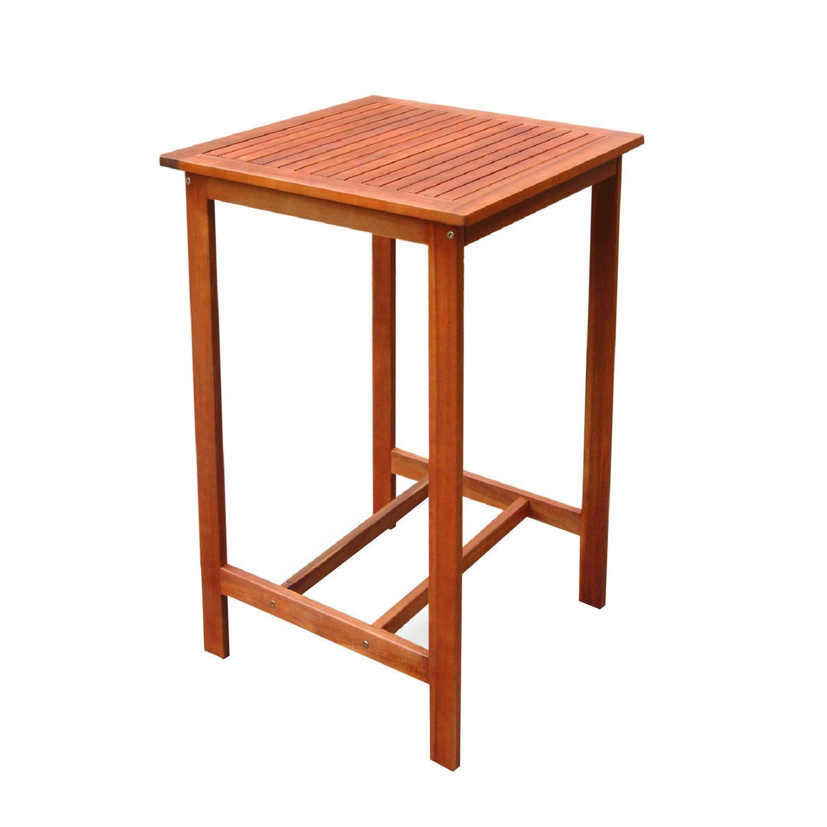 Chestnut Brown Square Bar Table - FurniFindUSA