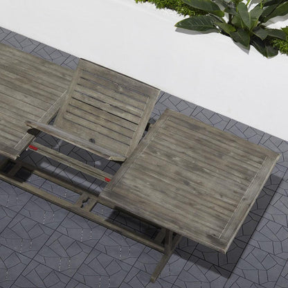 Distressed Grey Extendable Dining Table - FurniFindUSA