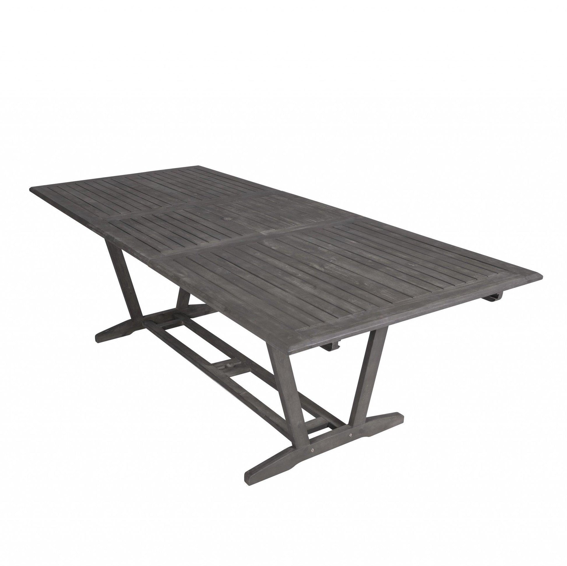 Distressed Grey Extendable Dining Table - FurniFindUSA