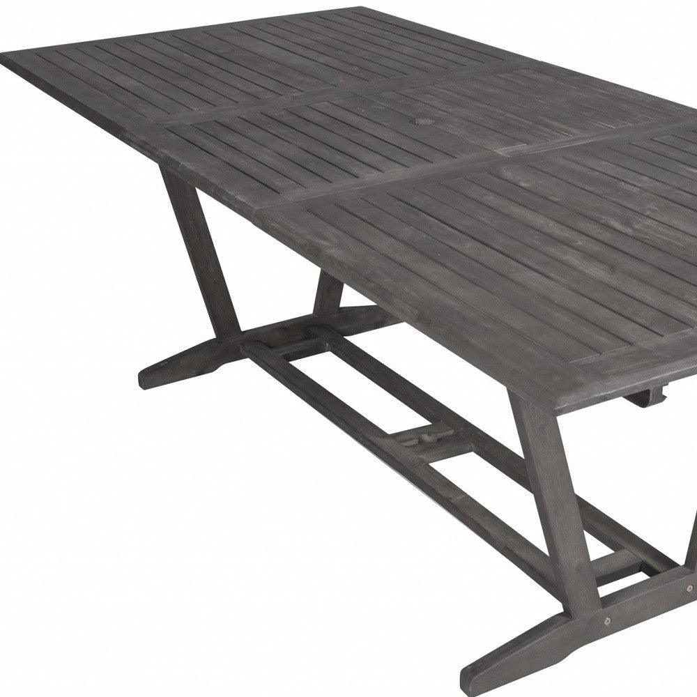 Distressed Grey Extendable Dining Table - FurniFindUSA