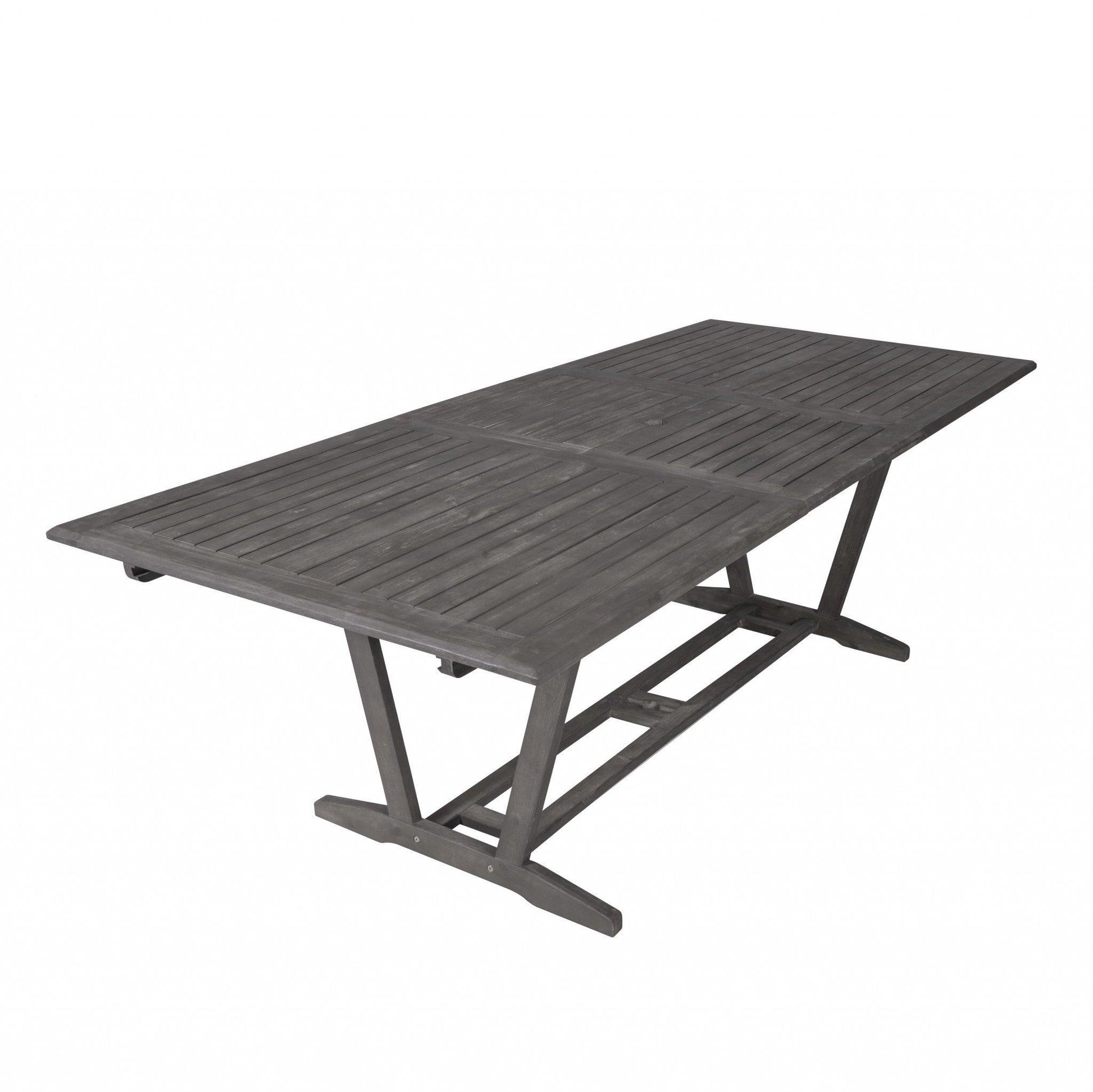 Distressed Grey Extendable Dining Table - FurniFindUSA