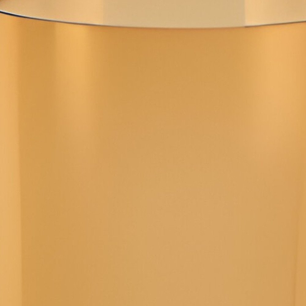 11" Amber And Clear Cylinder Lead Free Crystal Table Vase HomeRoots