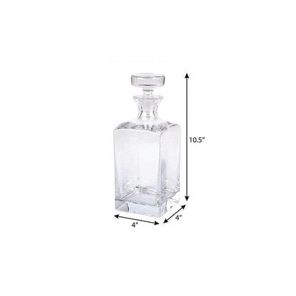 European Mouth Blown Lead Free Crystal Liquor Decanter HomeRoots