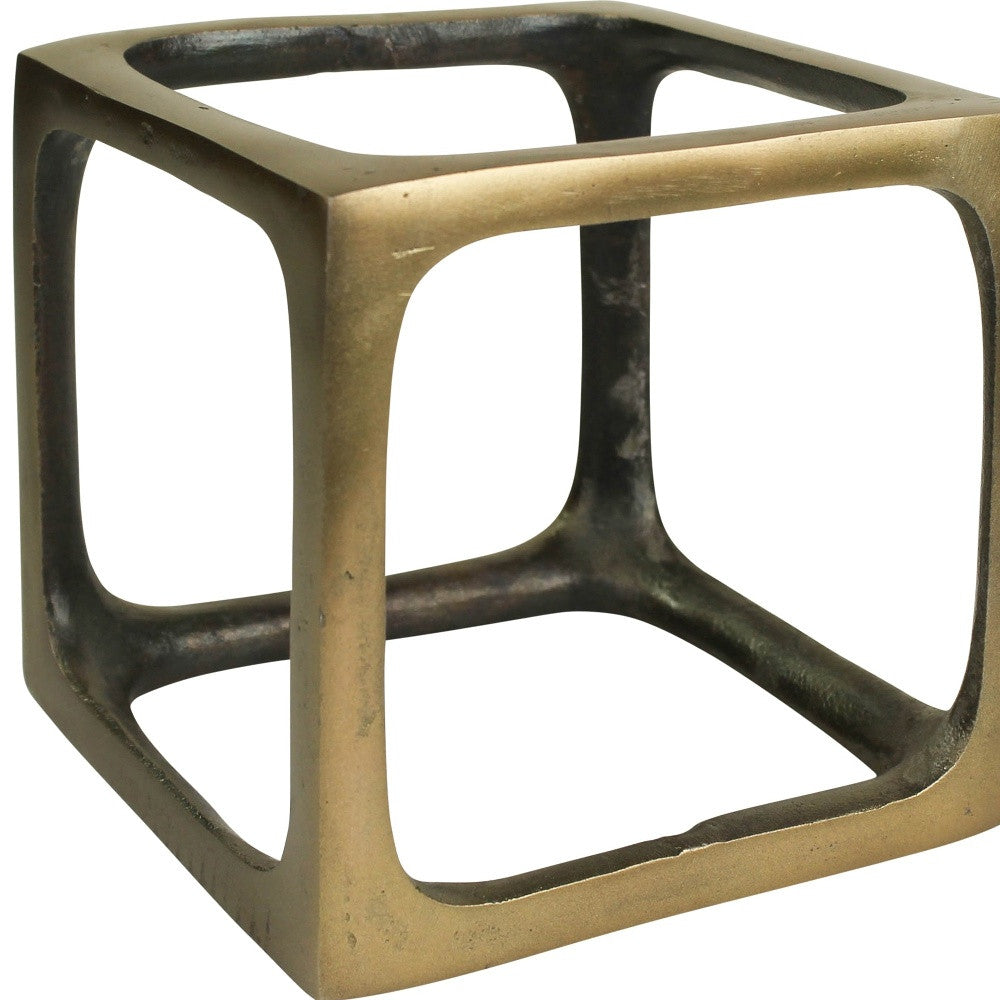 Jumbo Cast Aluminum Square Sculpture