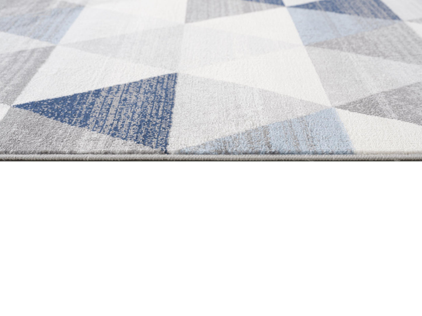 2’ X 10’ Navy Blue Geometric Diamond Runner Rug