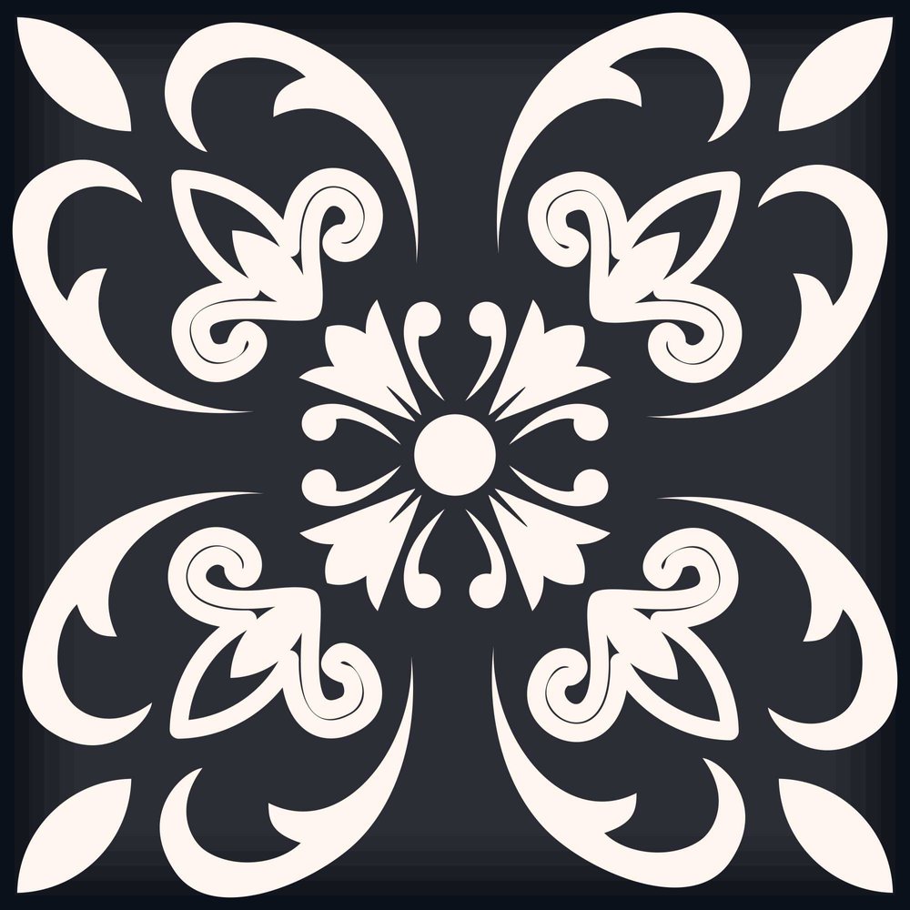 7" x 7" Black And White Peel And Stick Removable Tiles HomeRoots