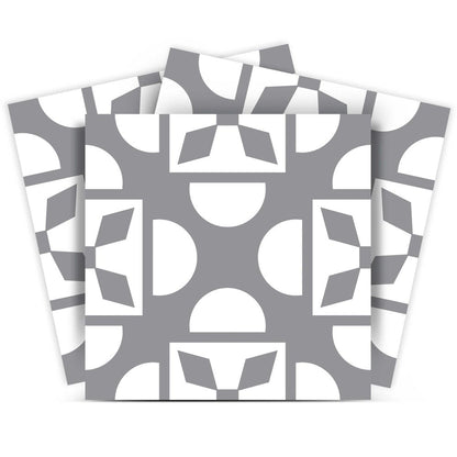 8" x 8" Light Gray Vinyl Peel And Stick Removable Tiles HomeRoots