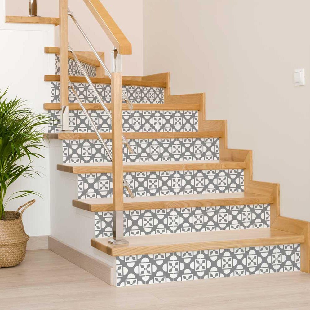 8" x 8" Light Gray Vinyl Peel And Stick Removable Tiles HomeRoots