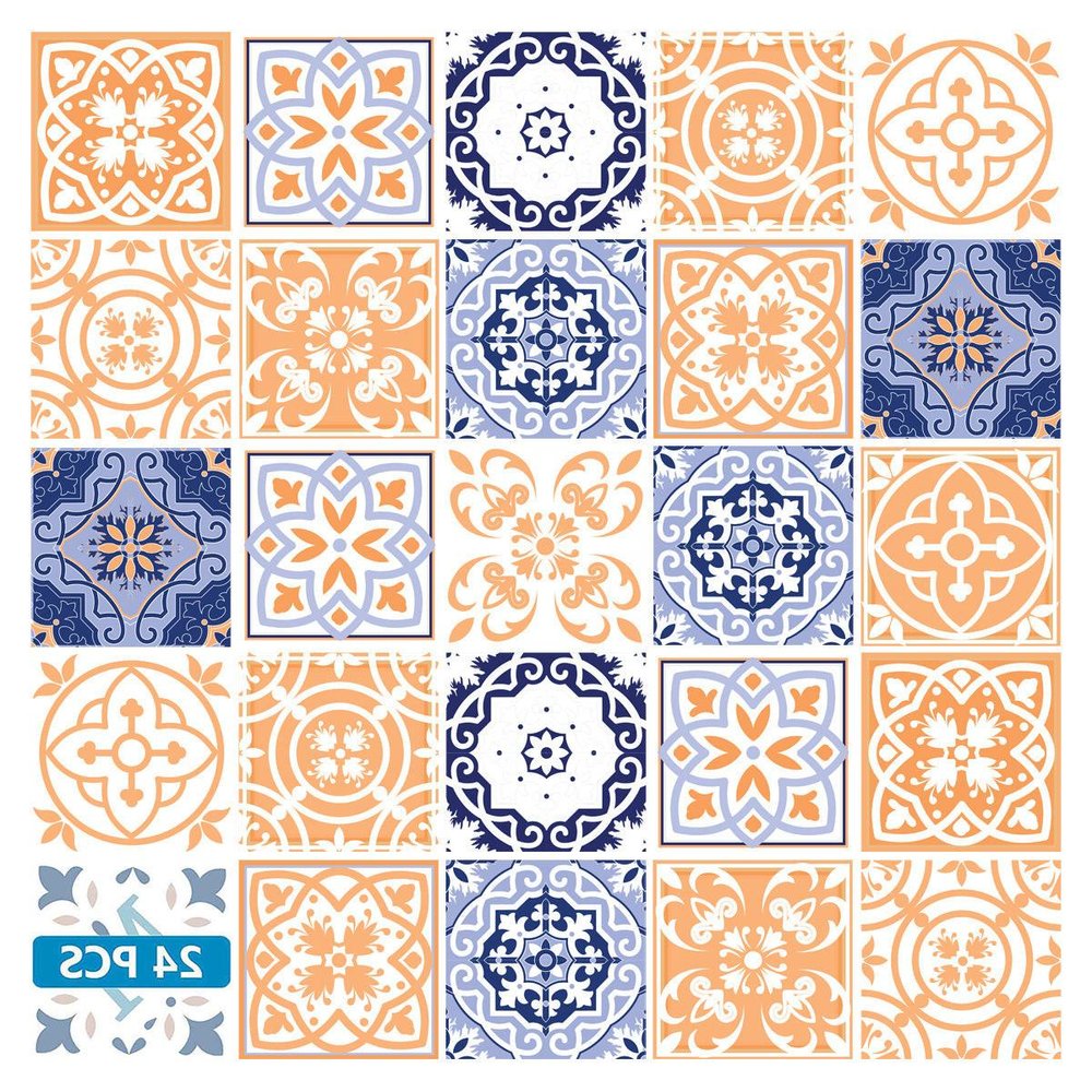 7" x 7" Yellow And White Peel And Stick Removable Tiles HomeRoots