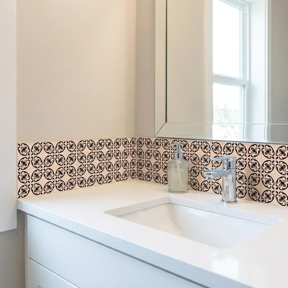 7" x 7" Cream Peel And Stick Removable Tiles HomeRoots