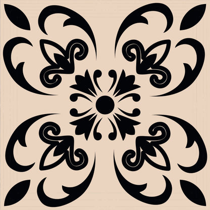 7" x 7" Cream Peel And Stick Removable Tiles HomeRoots