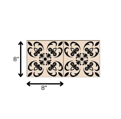 4" X 4" Mini Orchid Peel And Stick Removable Tiles