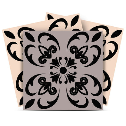 8" x 8" Light Gray Vinyl Peel And Stick Removable Tiles HomeRoots