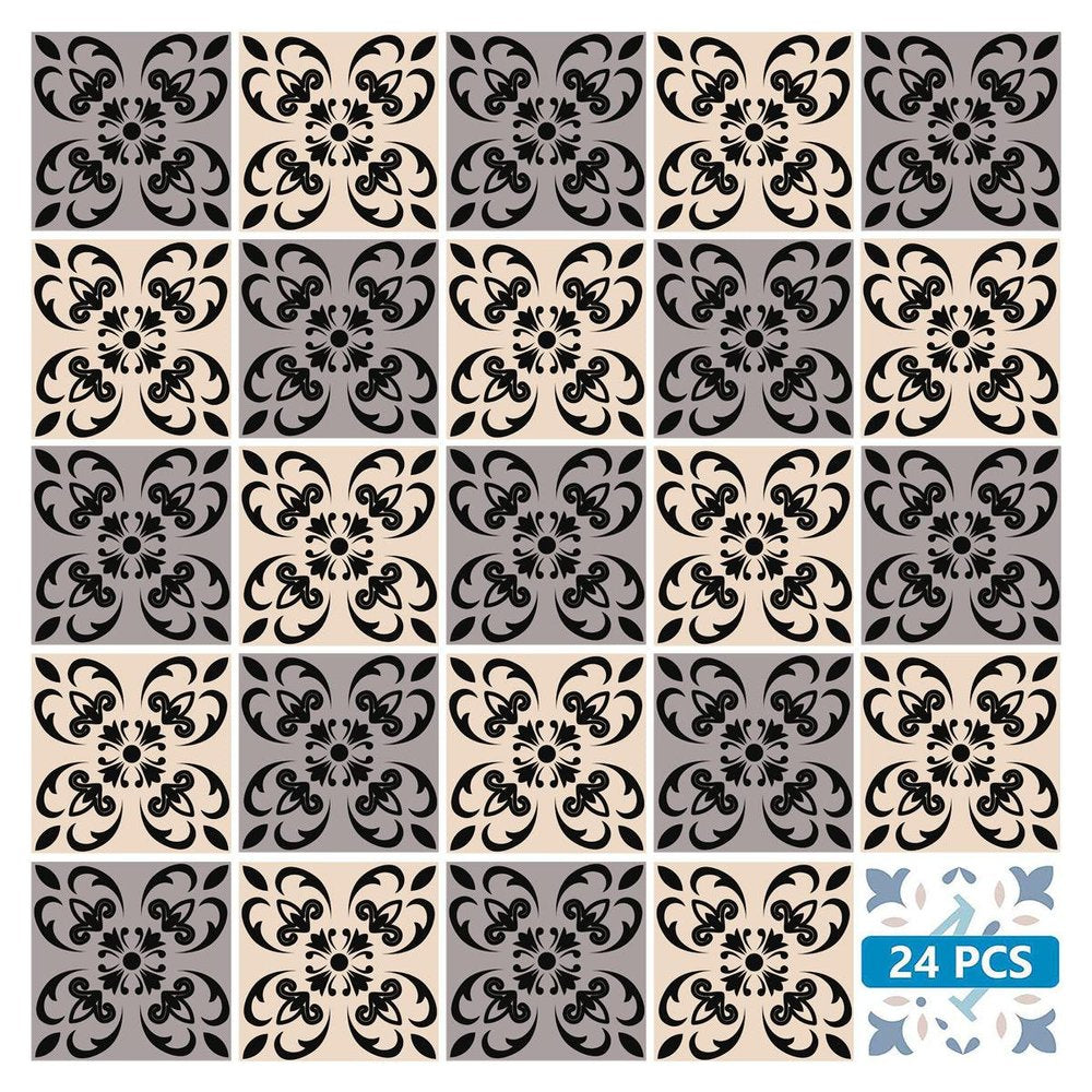 8" x 8" Light Gray Vinyl Peel And Stick Removable Tiles HomeRoots