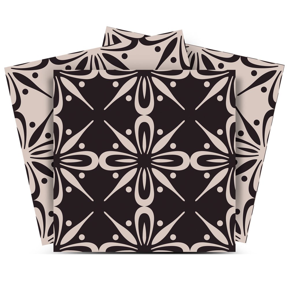 6" x 6" Cream Vinyl Peel And Stick Removable Tiles HomeRoots